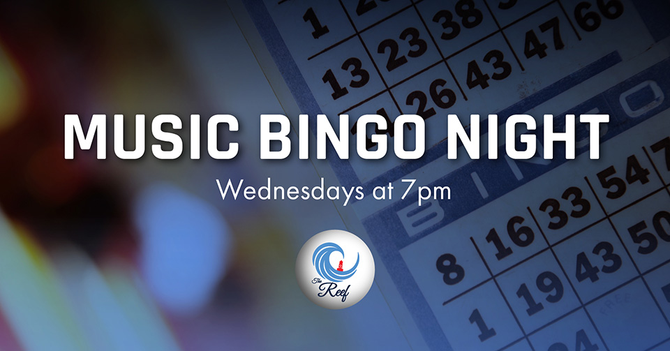 Music Bingo Night. Wednesdays at 7pm